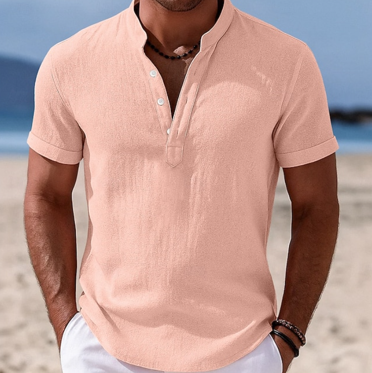 Atlas Men’s Shirt with Lightweight Summer Fabric and Classic Button-Up Design 8