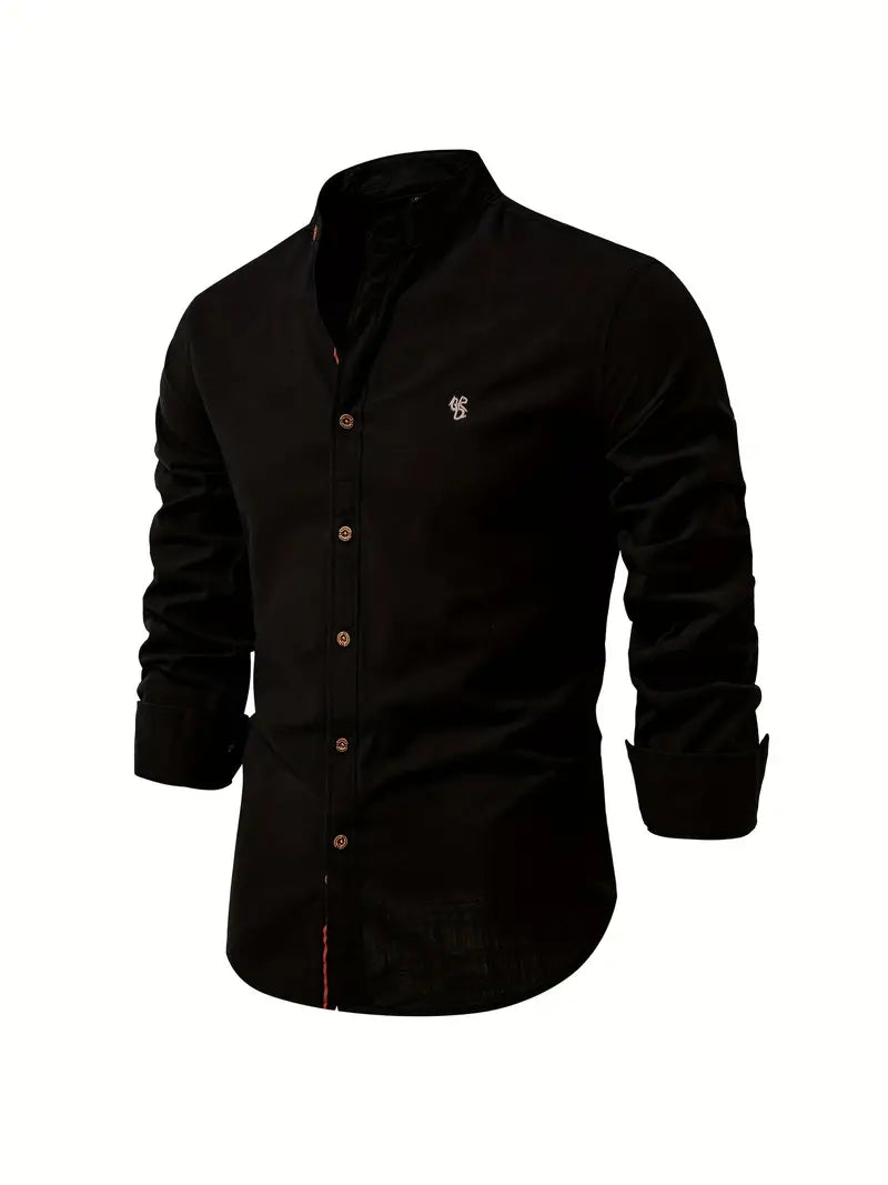 Caden Men’s Shirt with Button Front and Relaxed Fit for Casual Spring Style 11