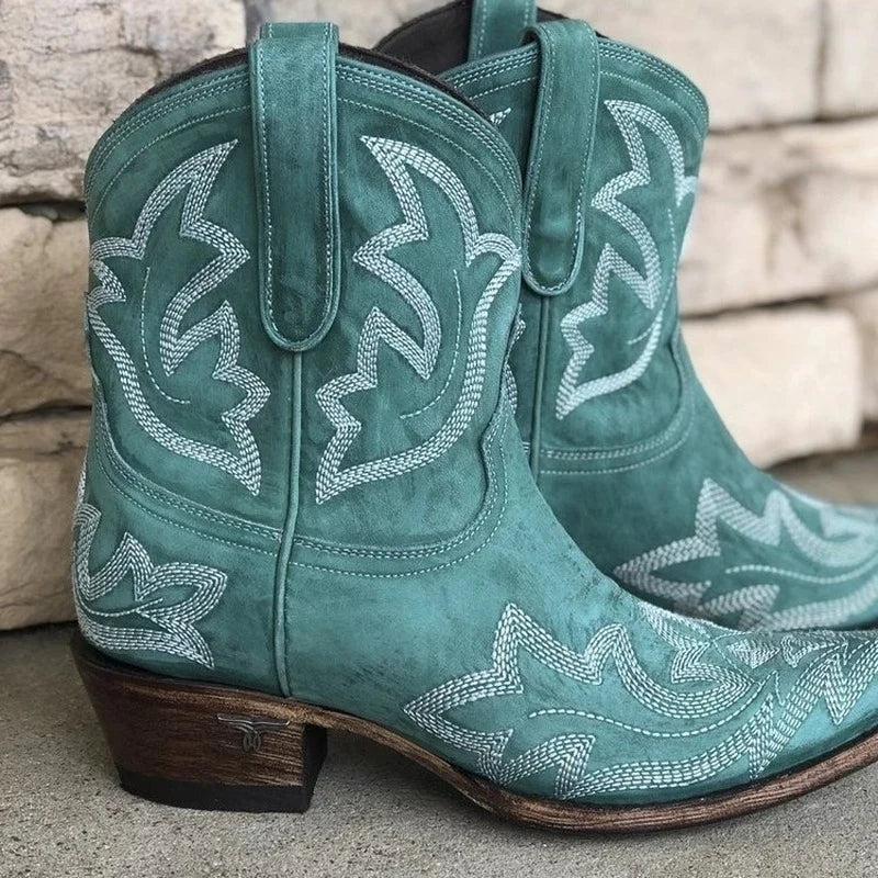 Emma Women’s Cowboy Boots with Western Embroidery and Classic Silhouette 2