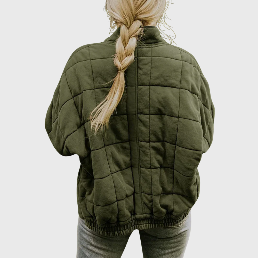 Hazel Women's Quilted Jacket | Oversized Comfortable Fit, Lightweight Warmth 5