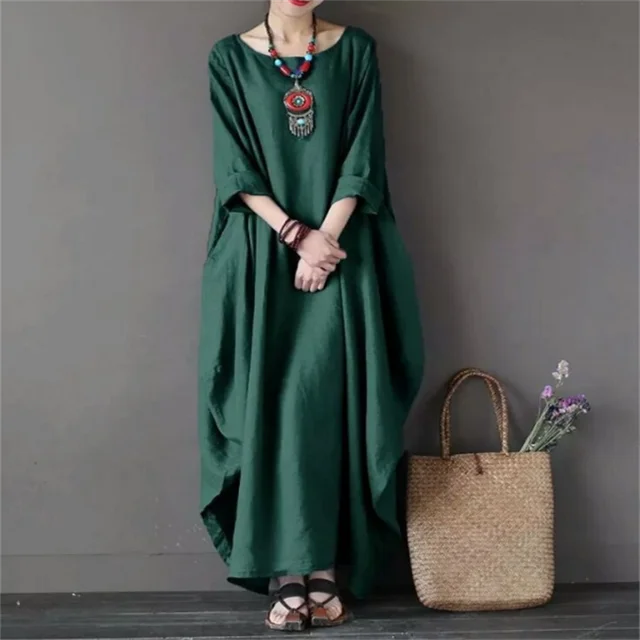 Hera Women’s Dress with Relaxed Fit and Mid-Length Sleeves 6