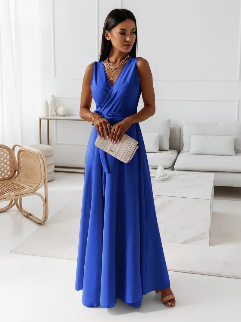 Jade Women’s Maxi Dress with Adjustable Wrap Design for Formal Occasions 6