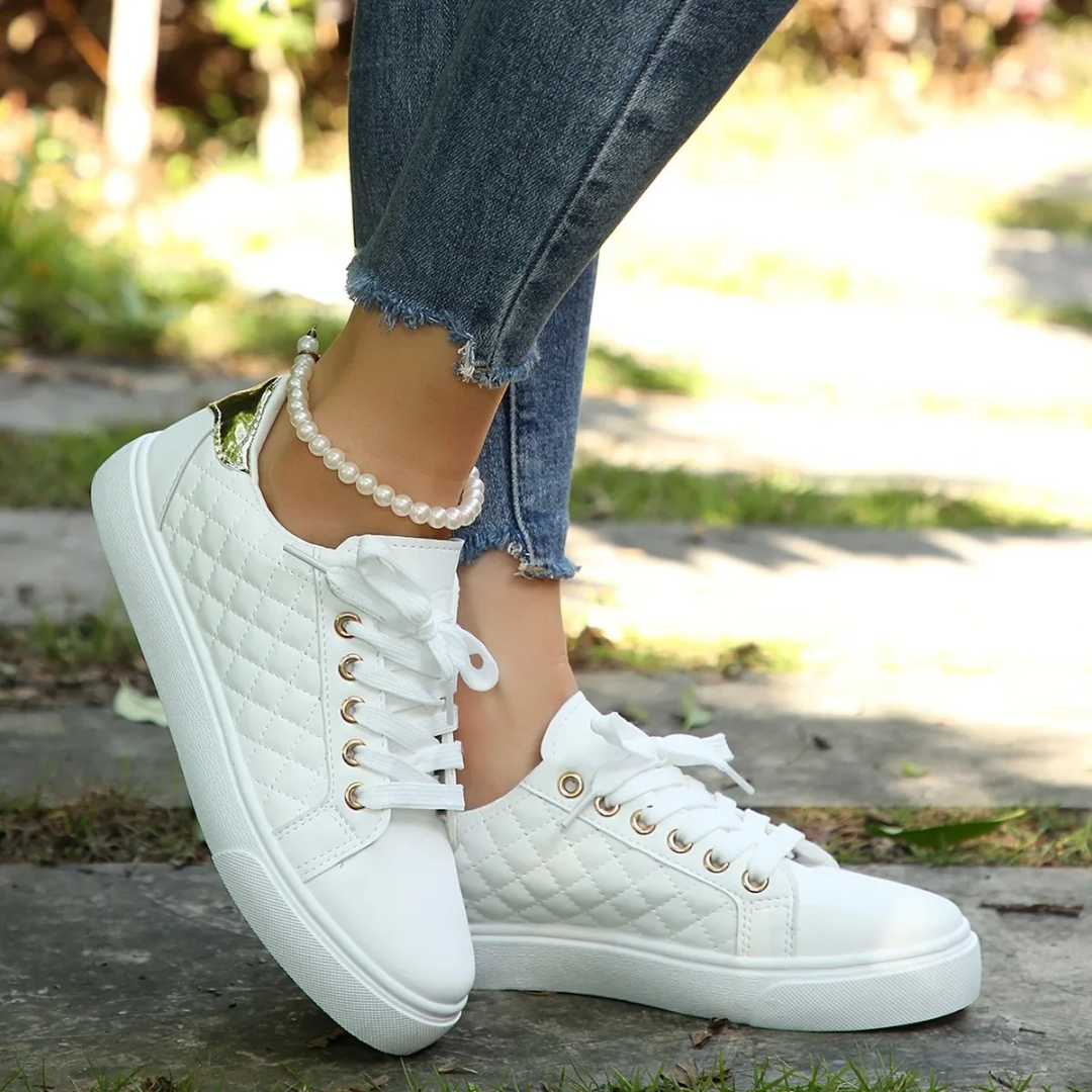 Marion Women’s Leisure Sneakers with Quilted Design and Lace Closure 5