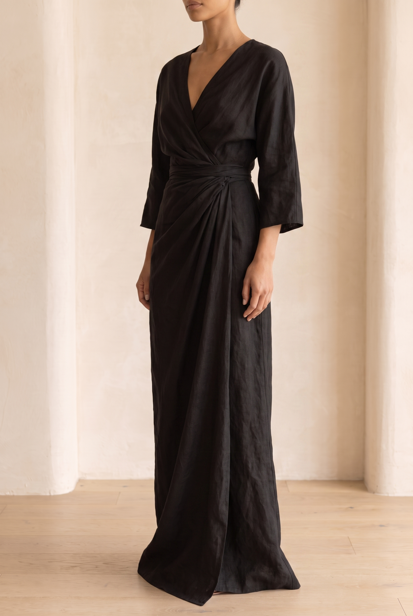 Mira Women’s Maxi Dress with V-Neck and Relaxed Fit for Summer Style 8