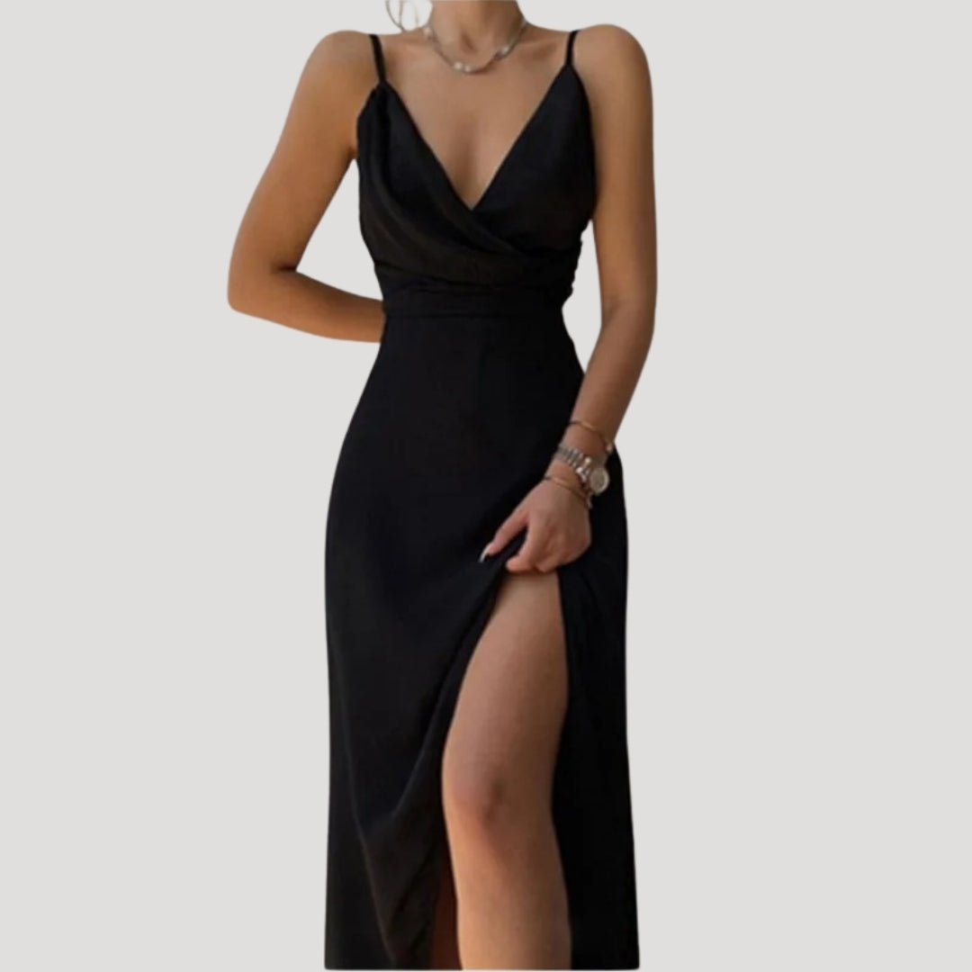 Nadia Women’s Maxi Dress with Elegant Slit Detail for Formal Events 6
