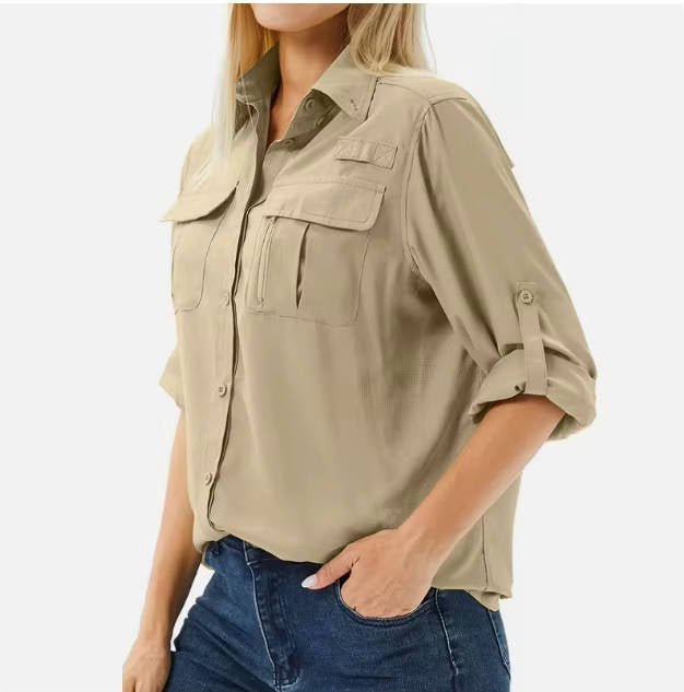 Sophie Women's Blouse with UPF 50 Sun Protection and Roll-Up Sleeves 6