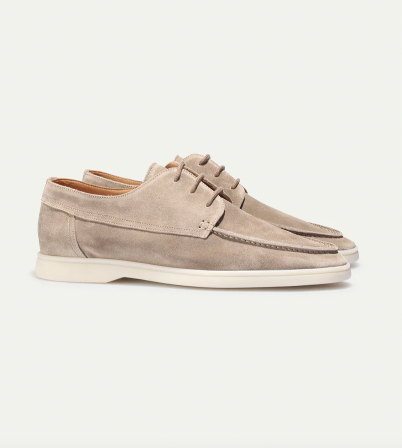 Soren Men's Suede Loafers | Textured Lace-Up Design, Casual Elegance 7