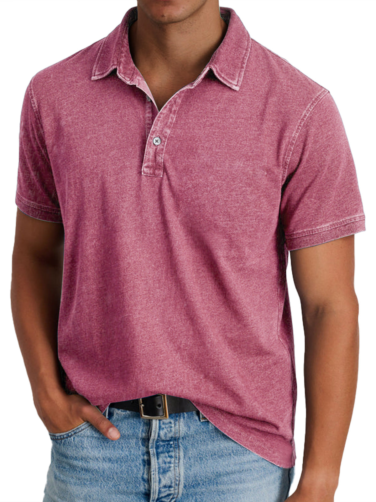 Spencer Men’s Polo Shirt with Crisp Collar and Tailored Silhouette 9