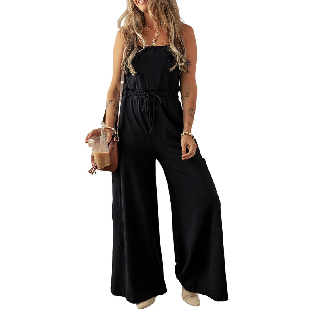Ursula Women's Jumpsuit with Wide Leg Design and Floral Pattern 8