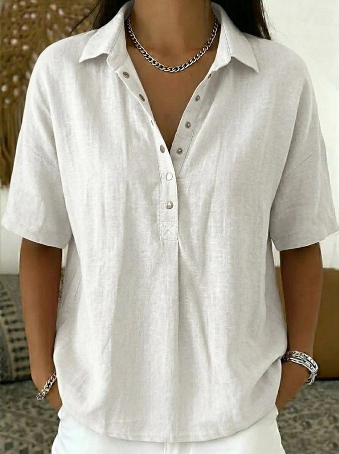 Waverly Women's Shirt with Button-Up Collar and Relaxed Fit 7