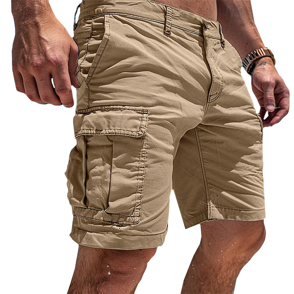 Aero Men's Cargo Shorts with Structured Silhouette and Functional Pockets 1