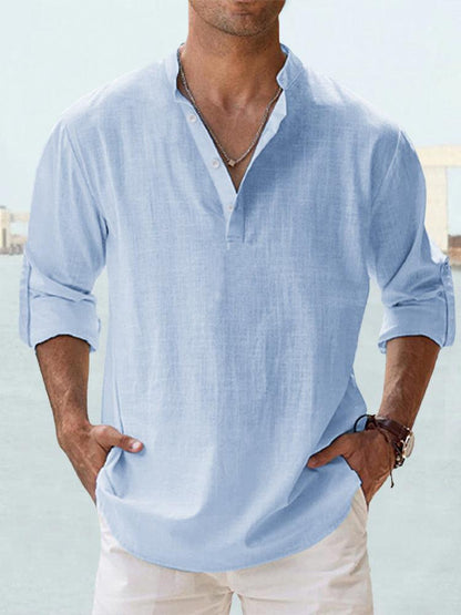 Aero Men’s Dress Shirt with Breathable Fabric and Tailored Fit 0