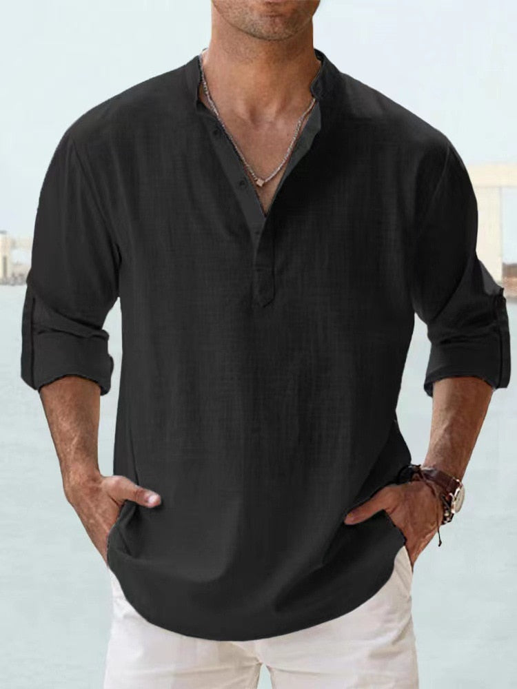 Aero Men’s Dress Shirt with Breathable Fabric and Tailored Fit 1