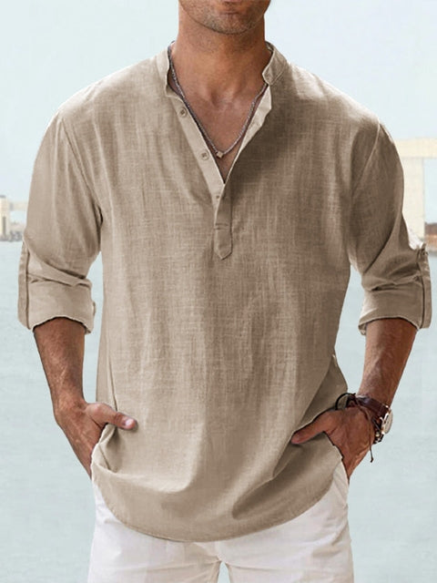 Aero Men’s Dress Shirt with Breathable Fabric and Tailored Fit 10