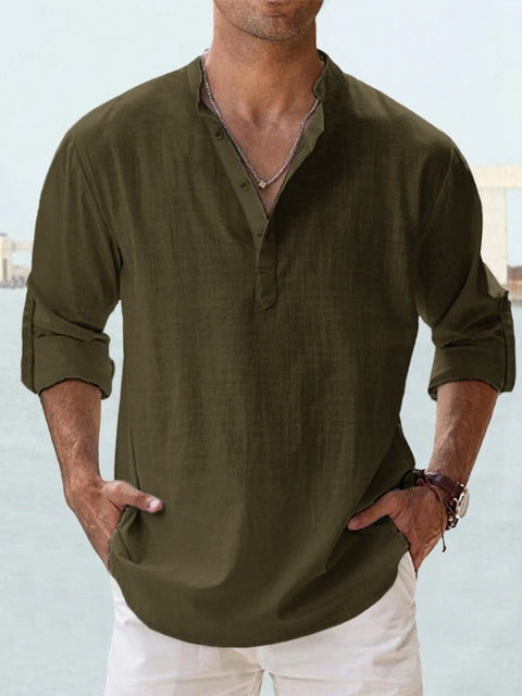 Aero Men’s Dress Shirt with Breathable Fabric and Tailored Fit 9