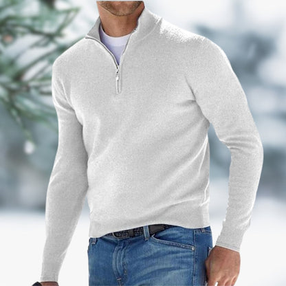 Aiden Men's Quarter-Zip Sweater | Soft Knit, Slim Fit 2