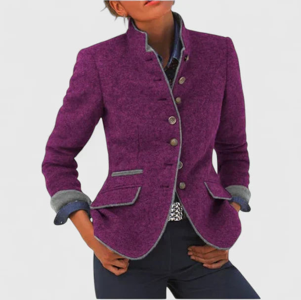 Alina Women's Cardigan Sweater with Button Placket and Tailored Silhouette 1