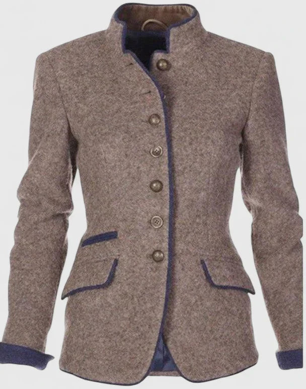 Alina Women's Cardigan Sweater with Button Placket and Tailored Silhouette 2