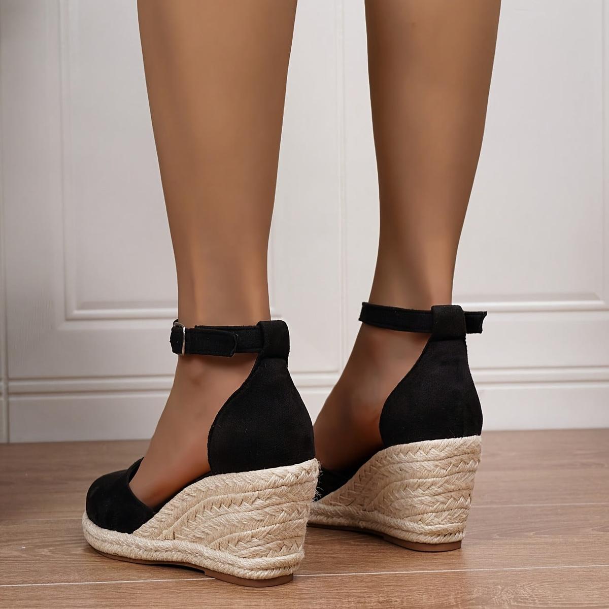 Ally Women’s Wedge Sandals with Adjustable Ankle Buckle and Ergonomic Footbed 2