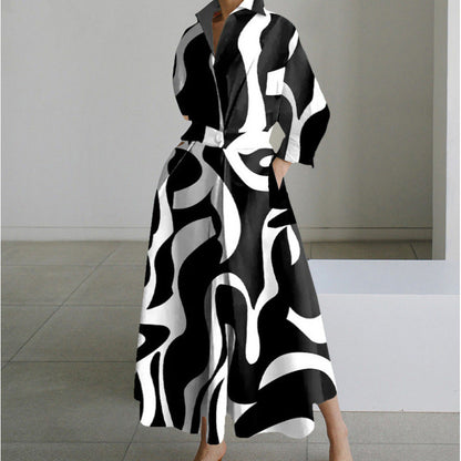 Alora Women’s Maxi Dress with Front Wrap and Collared Neckline 14