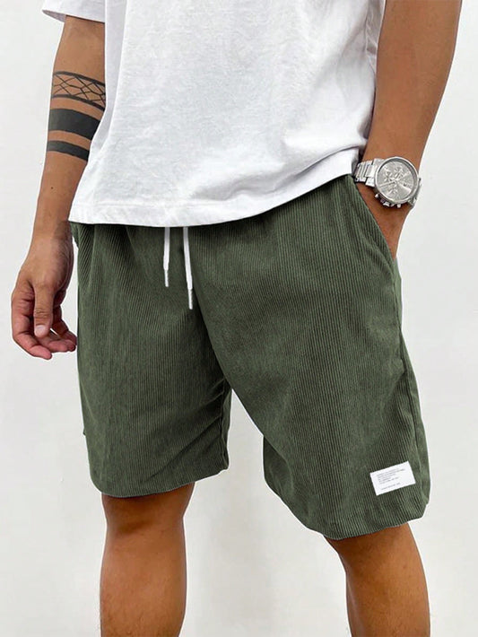 Apex Men’s Casual Shorts with Loose Fit and Adjustable Drawstring Waistband 0