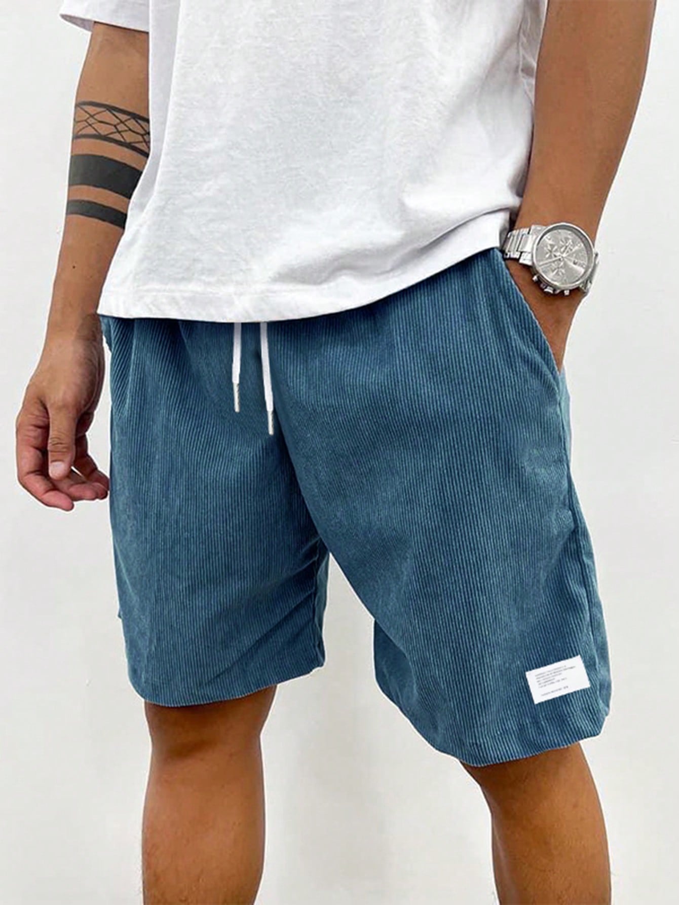 Apex Men’s Casual Shorts with Loose Fit and Adjustable Drawstring Waistband 3