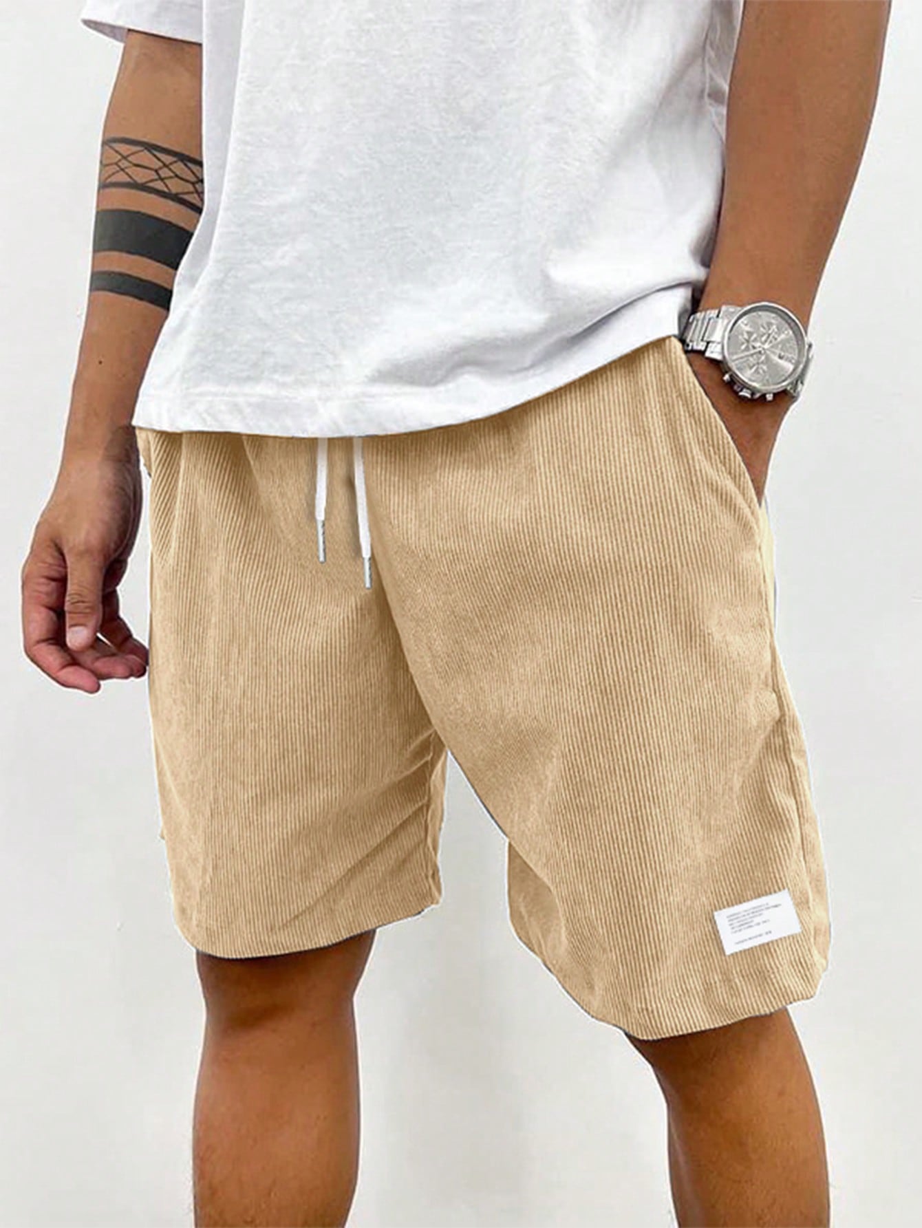 Apex Men’s Casual Shorts with Loose Fit and Adjustable Drawstring Waistband 5
