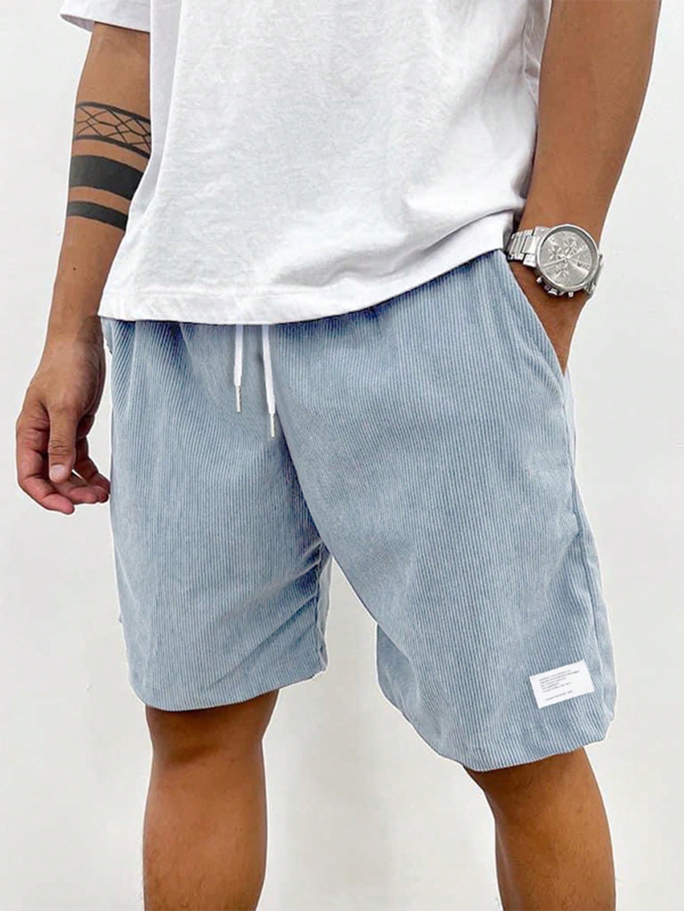 Apex Men’s Casual Shorts with Loose Fit and Adjustable Drawstring Waistband 8