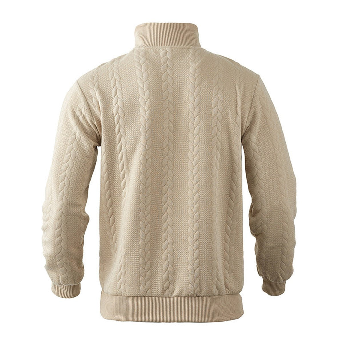 Archer Men's Quarter Zip Sweater | Cable Knit, Relaxed Fit 5