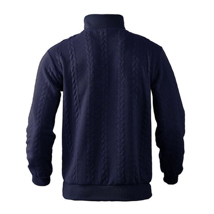 Archer Men's Quarter Zip Sweater | Cable Knit, Relaxed Fit 7