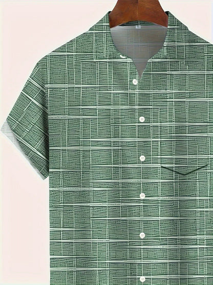 Armin Men’s Shirt with Relaxed Fit and Distinctive Pattern Design 2
