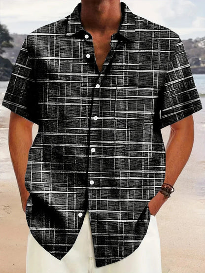 Armin Men’s Shirt with Relaxed Fit and Distinctive Pattern Design 4
