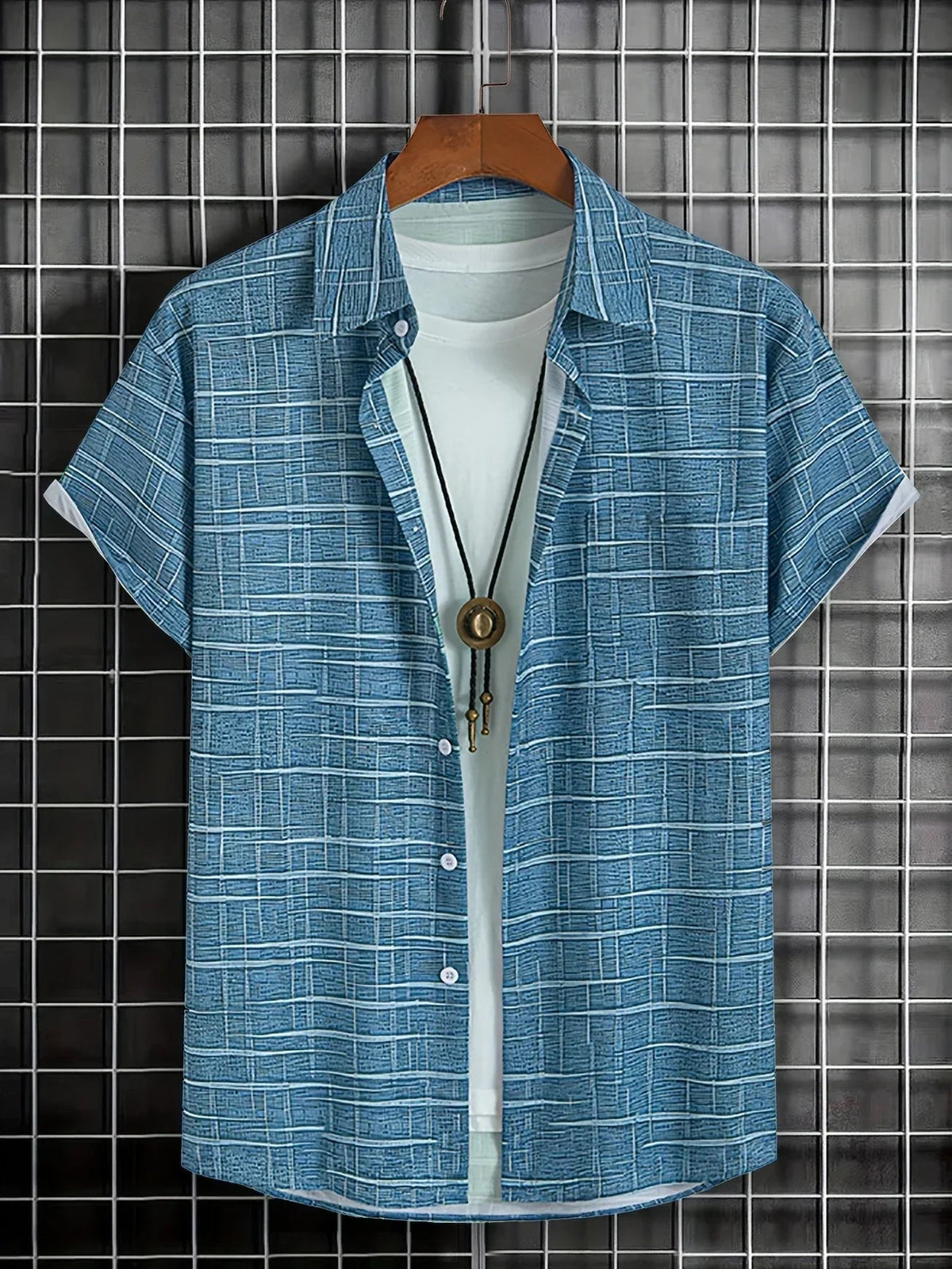 Armin Men’s Shirt with Relaxed Fit and Distinctive Pattern Design 7