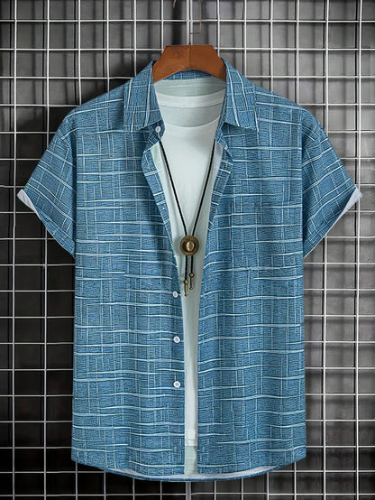 Armin Men’s Shirt with Relaxed Fit and Distinctive Pattern Design 7