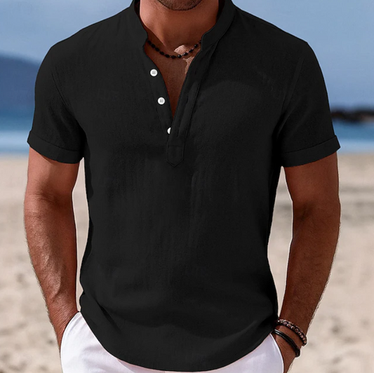 Atlas Men’s Shirt with Lightweight Summer Fabric and Classic Button-Up Design 0