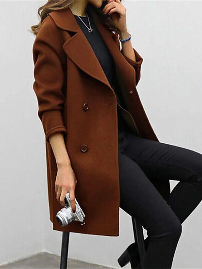 Aura Women’s Coat with Classic Lapel Design and Structured Silhouette 2