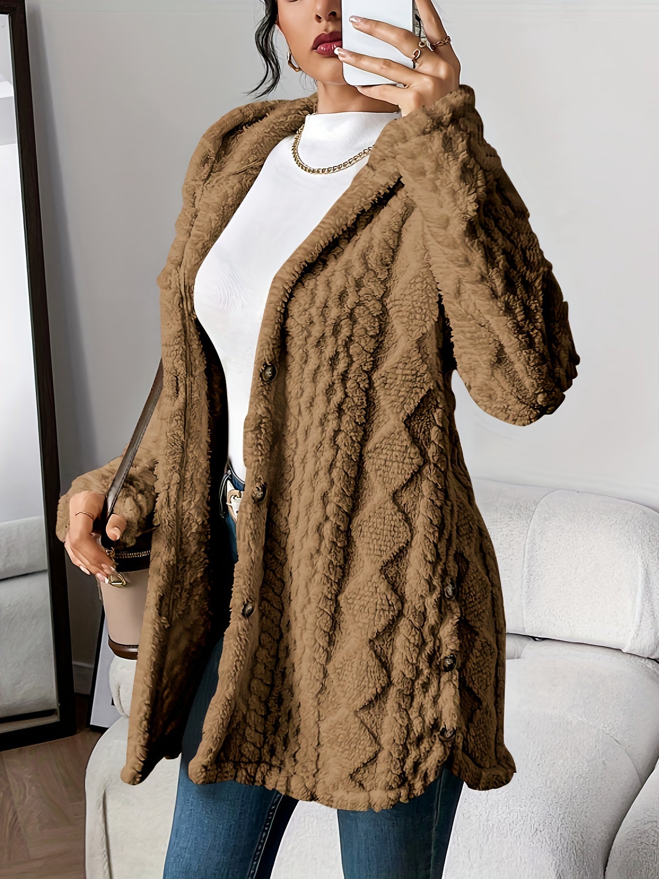 Ava Women’s Cardigan with Hood and Plush Softness for Relaxed Fit 3