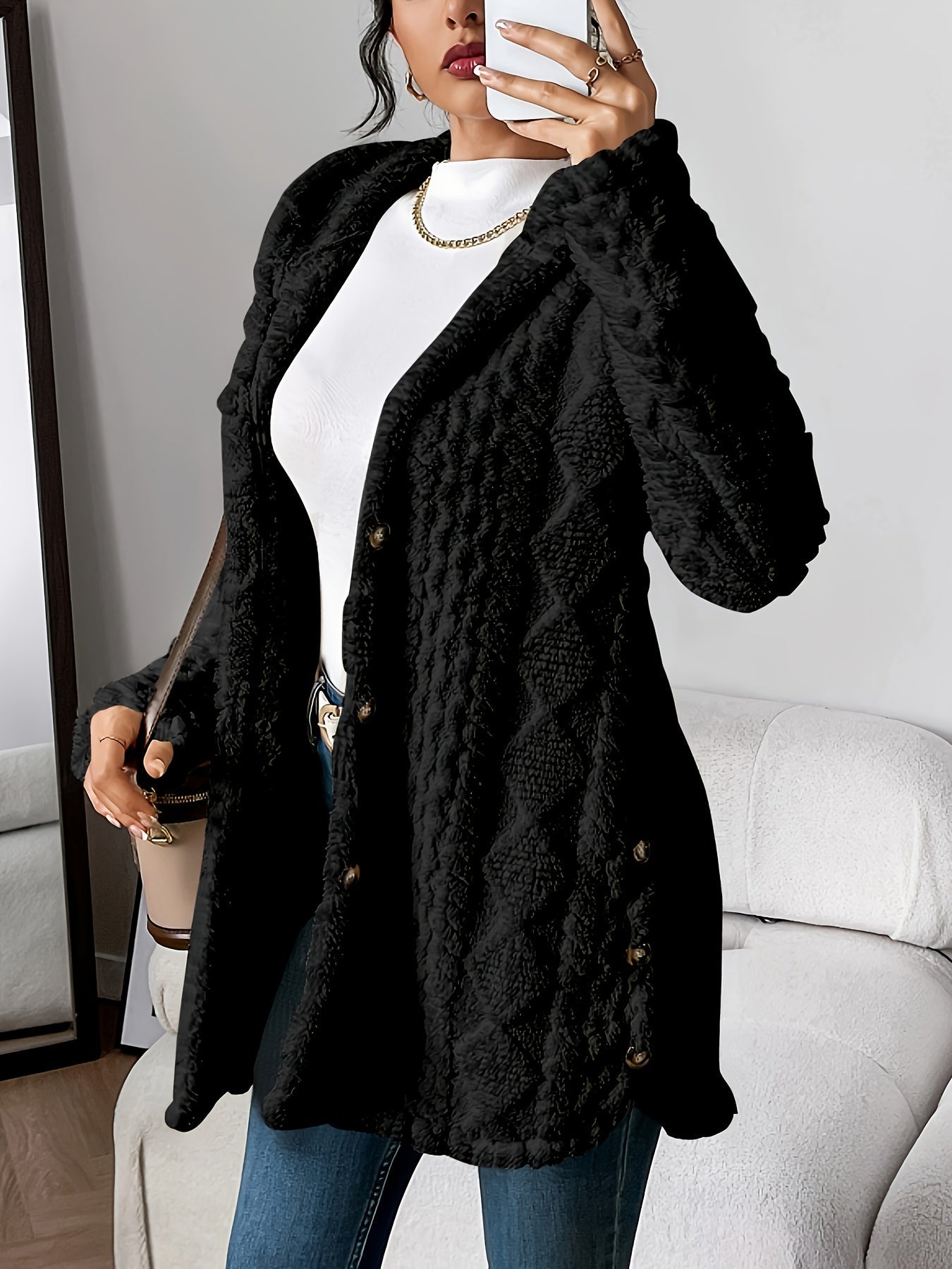 Ava Women’s Cardigan with Hood and Plush Softness for Relaxed Fit 5