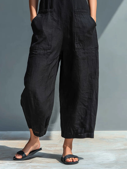 Ava Women’s Jumpsuit with Stand-Up Collar and Button-Up Front 8