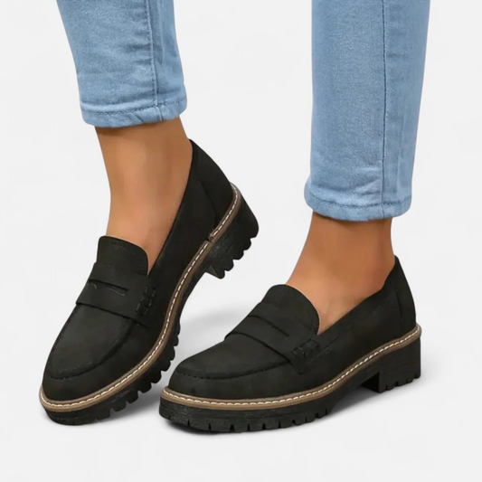 Ava Women's Loafers with Distinctive Sole Design and Timeless Silhouette 0