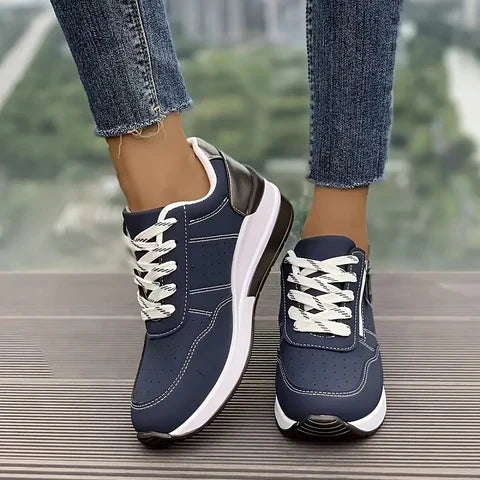 Avalance Women's Trainers featuring an elevated sole and breathable design, perfect for comfortable walking and stylish athletic wear. 2