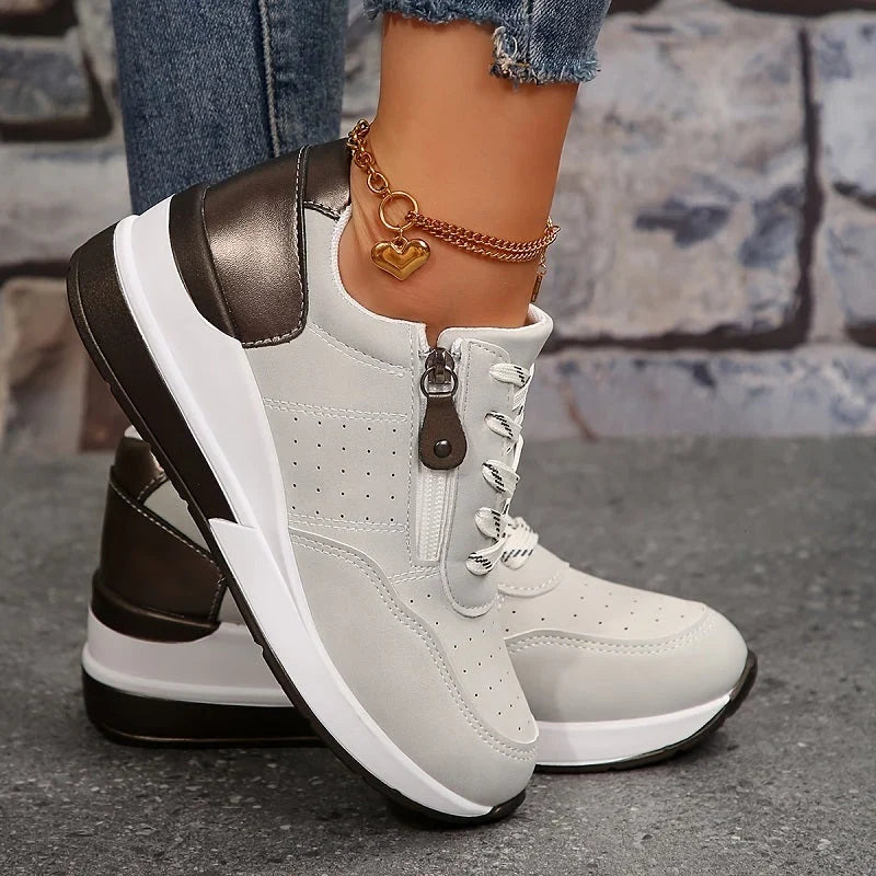Avalance Women's Trainers featuring an elevated sole and breathable design, perfect for comfortable walking and stylish athletic wear. 6