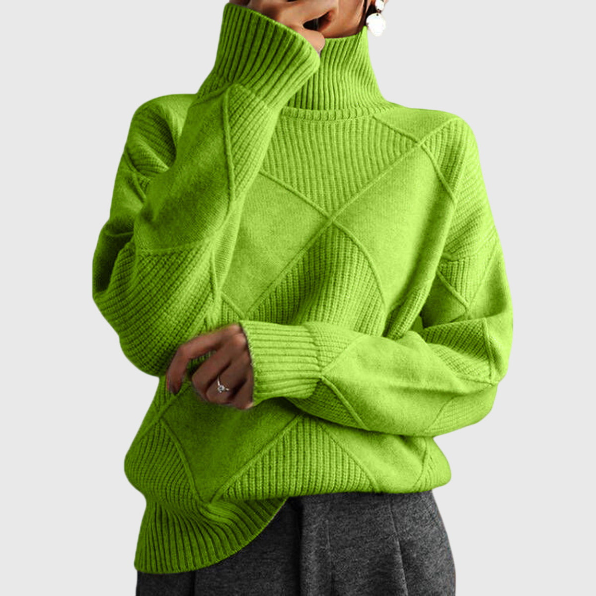 Avery Women's Turtleneck Sweater | Soft Breathable Fabric, Classic Fit 3
