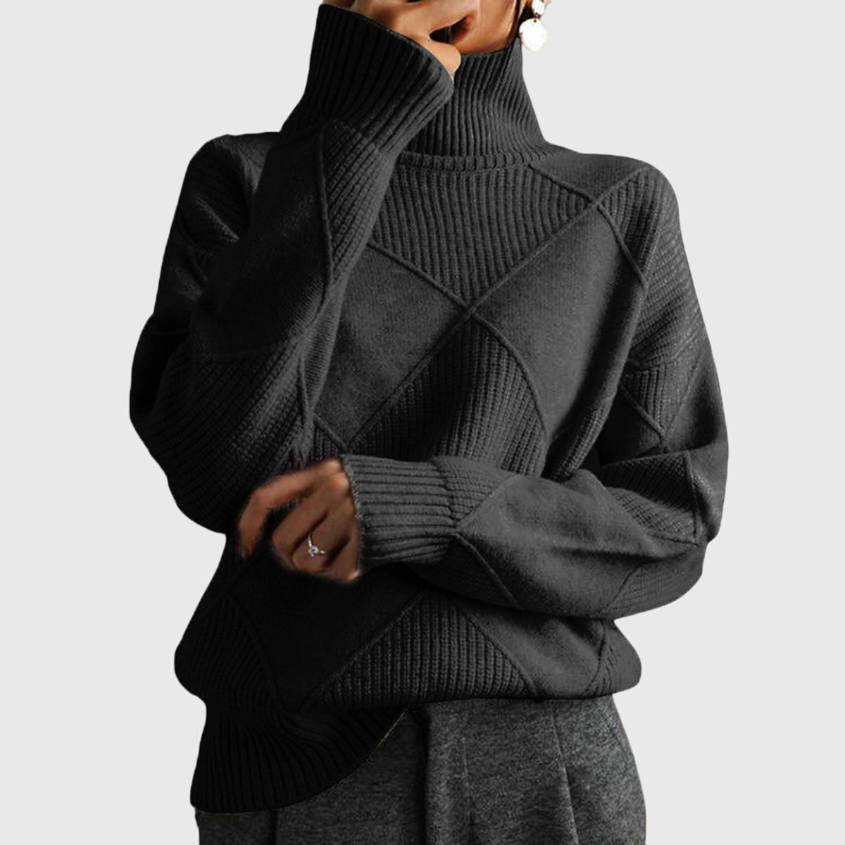 Avery Women's Turtleneck Sweater | Soft Breathable Fabric, Classic Fit 5