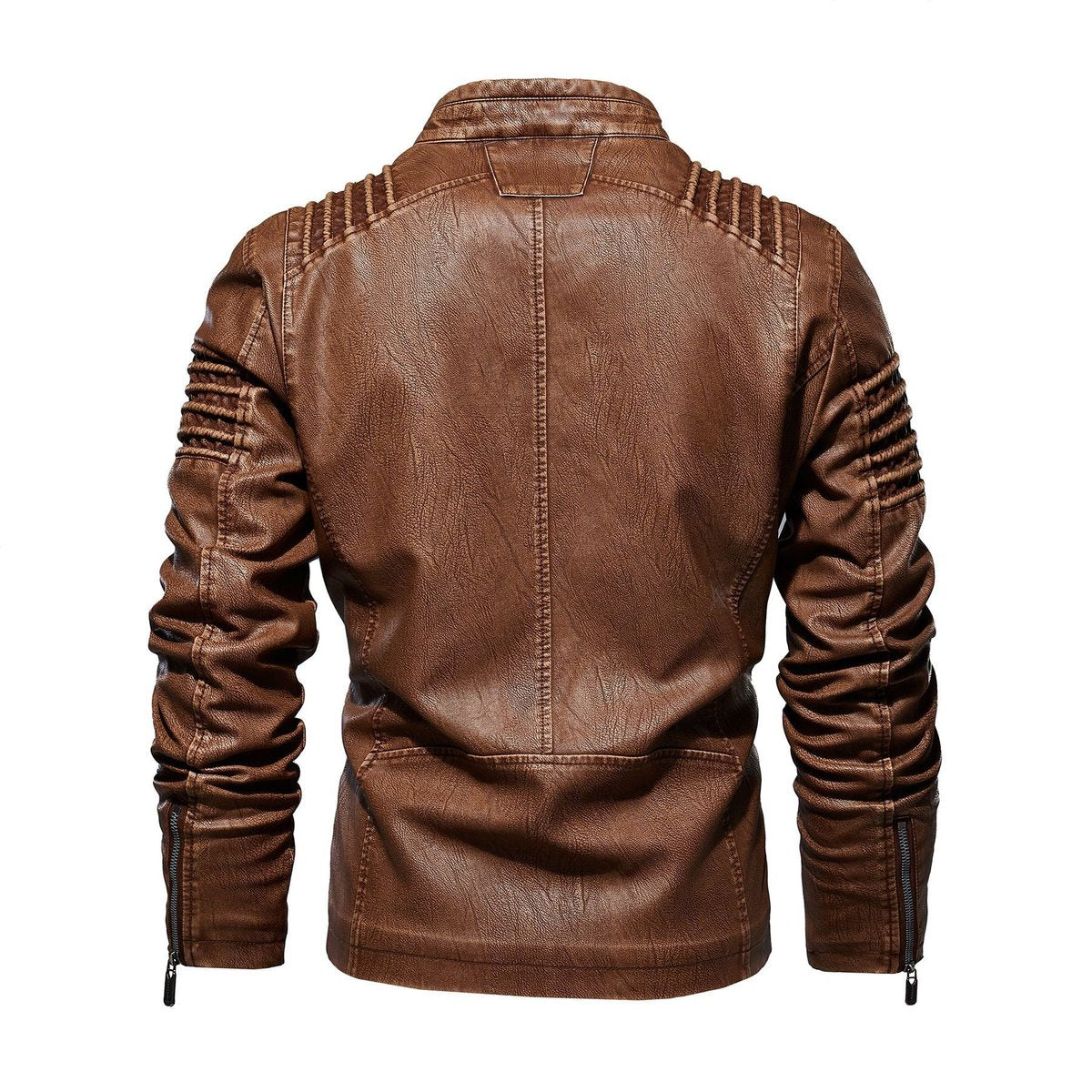 Axton Men's Moto-Style Jacket | Faux Leather, Fleece-Lined Winter Wear 2