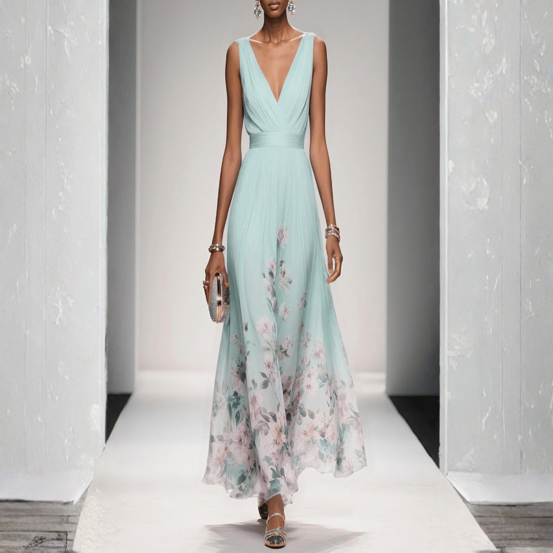 Bella Women’s Maxi Dress with Floral Pattern and Flowing Silhouette 3