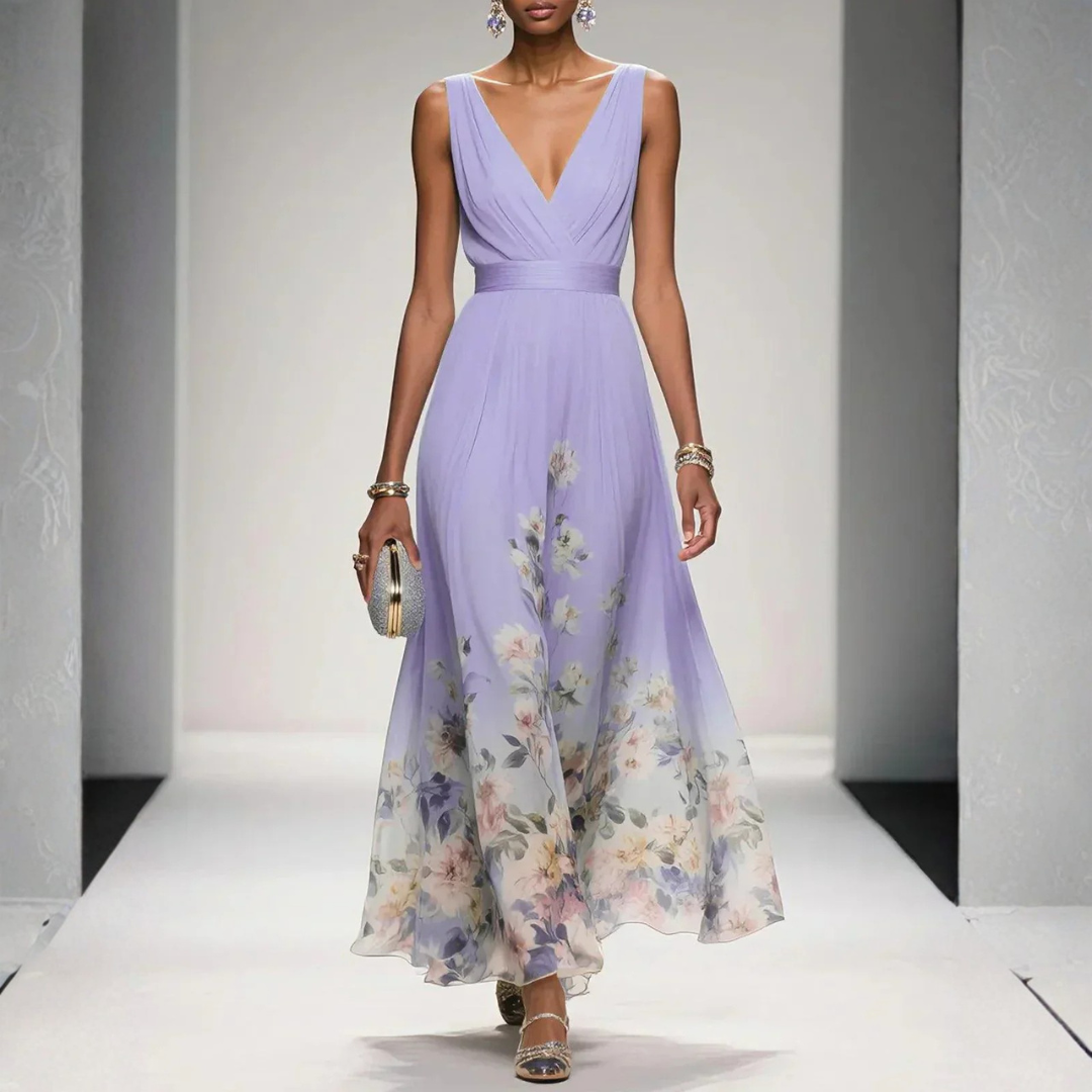 Bella Women’s Maxi Dress with Floral Pattern and Flowing Silhouette 5