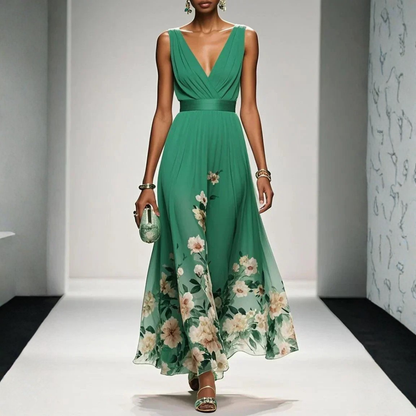 Bella Women’s Maxi Dress with Floral Pattern and Flowing Silhouette 7