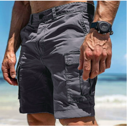 Bruno Men’s Cargo Shorts with Multi-Pocket Design for Active Summer Adventures 0