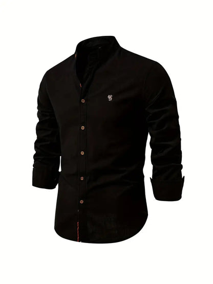 Caden Men’s Shirt with Button Front and Relaxed Fit for Casual Spring Style 11